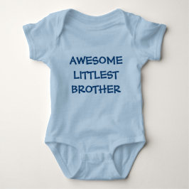 FANTASTISK LITTLEST BROTHER Blue Baby Outfit Tee Shirt