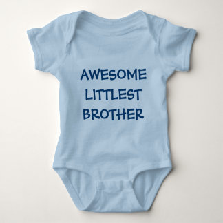 FANTASTISK LITTLEST BROTHER Blue Baby Outfit Tröja