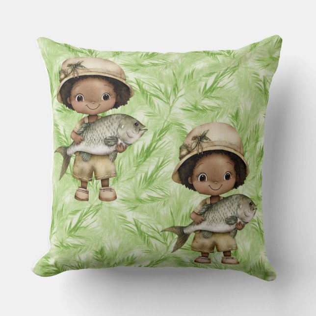 Fantastisk Loaves and FishCotton Dekorativ kudde (Framsida)