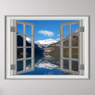 Fantastisk Louise Mountain Fab Window Poster