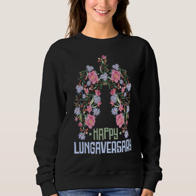 Fantastisk Lung Transplant Survivor Lycklig Lungav T Shirt (Framsida)
