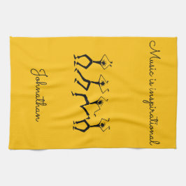 Fantastisk, Lycka till Party Dancers Kitchen Towel Kökshandduk