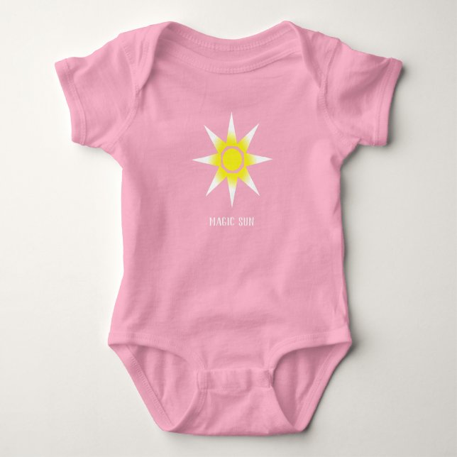 Fantastisk Lycklig Magic Sol Baby Bodykostym T Shirt (Framsida)