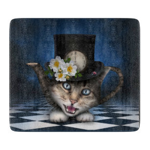 Fantastisk Mad Hatter Tekanna Cat Whimsical Design