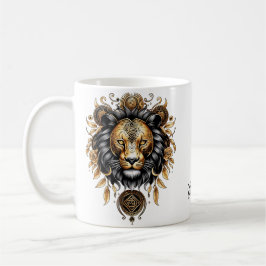 Fantastisk majestätisk lejon kaffemugg