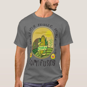 Fantastisk Majze Maze Cornfield Autumn Maj festiva T Shirt