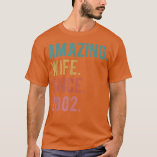 Fantastisk Maka sedan 2002 20:e Bröllop-årsdagen T Shirt