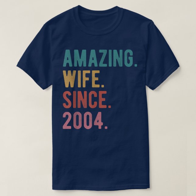 Fantastisk Maka sedan 2004 18:e Bröllop-årsdagen T Shirt (Design framsida)
