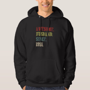 Fantastisk Make sedan 1991 31 Bröllop-årsdagen Hoodie