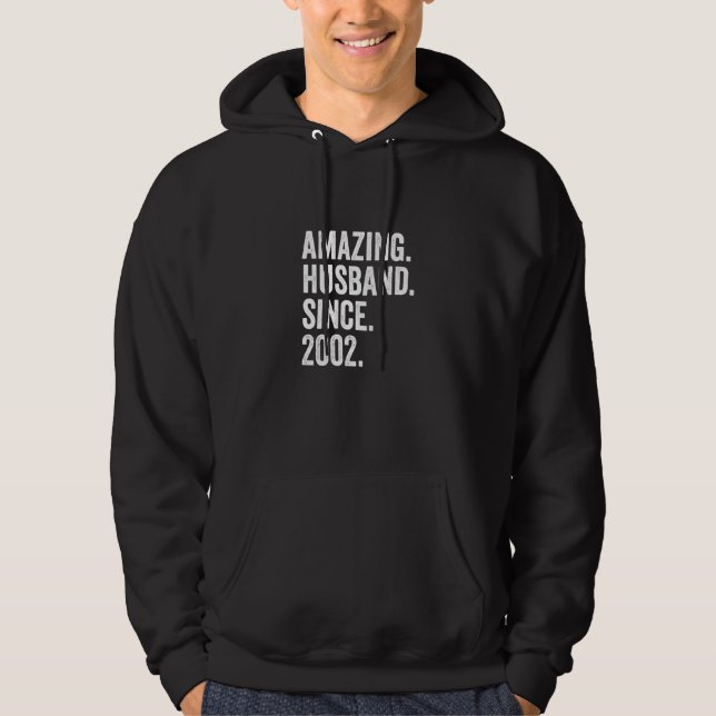 Fantastisk Make sedan 2002 20:e Bröllop Hoodie (Framsida)