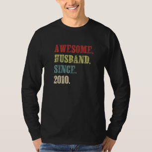 Fantastisk Make sedan 2010 12 Bröllop-årsdagen T Shirt