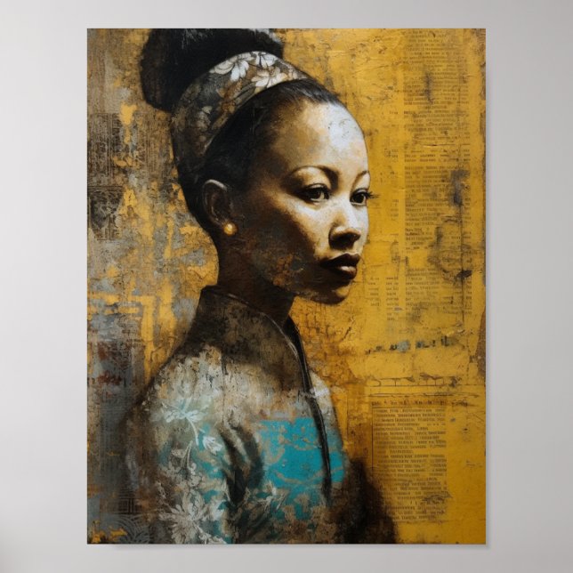 Fantastisk målning av blandade kvinnor poster (Framsidan)