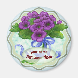 Fantastisk Mamma Bouquet anpassningsbar magnet