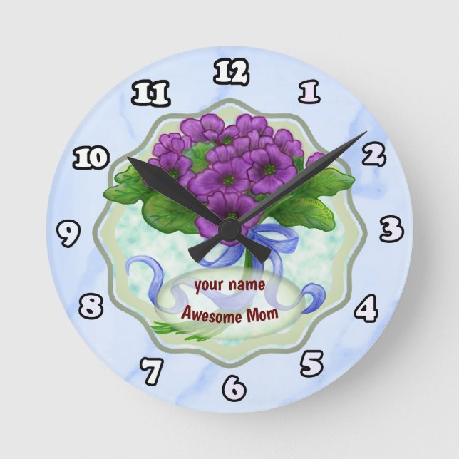 Fantastisk Mamma Bouquet klocka (Framsida)