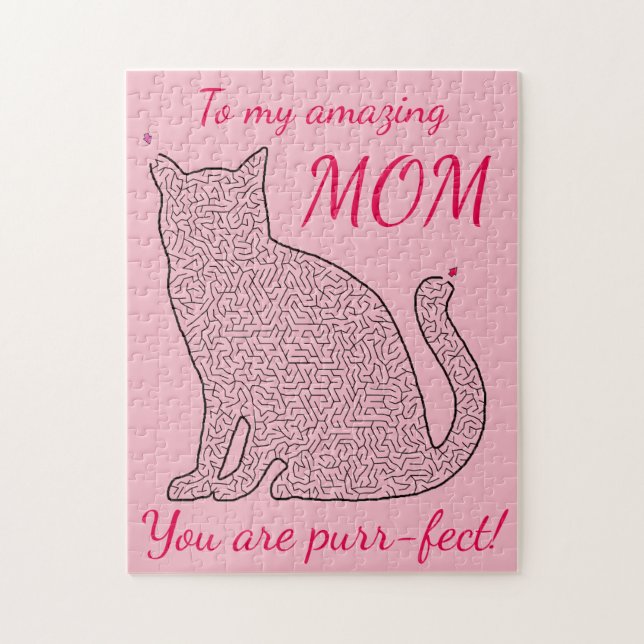 Fantastisk Mamma Cat Maze Puzzle Pussel (Vertikal)