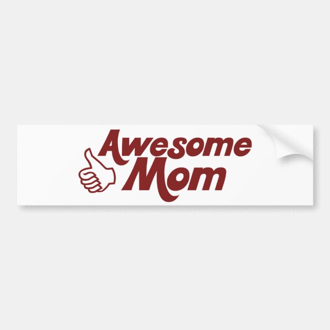 Fantastisk Mamma för Mors dag Bildekal (Framsidan)
