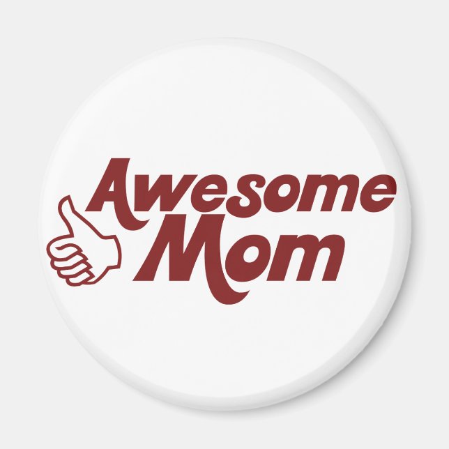 Fantastisk Mamma för Mors dag Magnet (Framsidan)