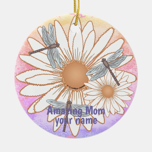 Fantastisk Mamma Julgransprydnad Keramik (Framsidan)