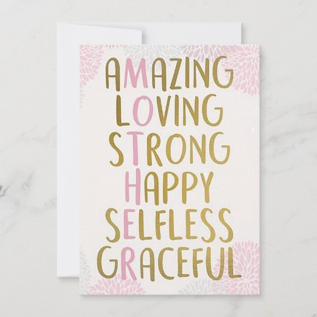 Fantastisk mamma julkort (Framsida)