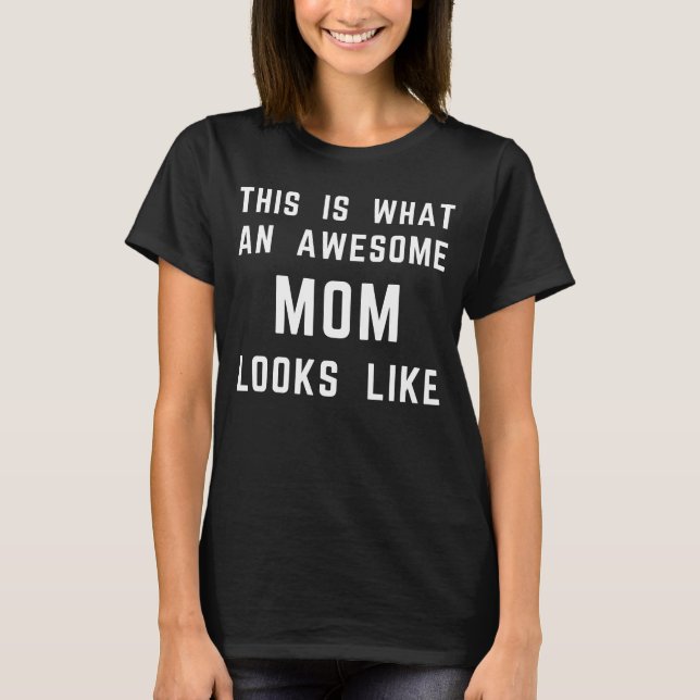 fantastisk mamma liknar t shirt (Framsida)