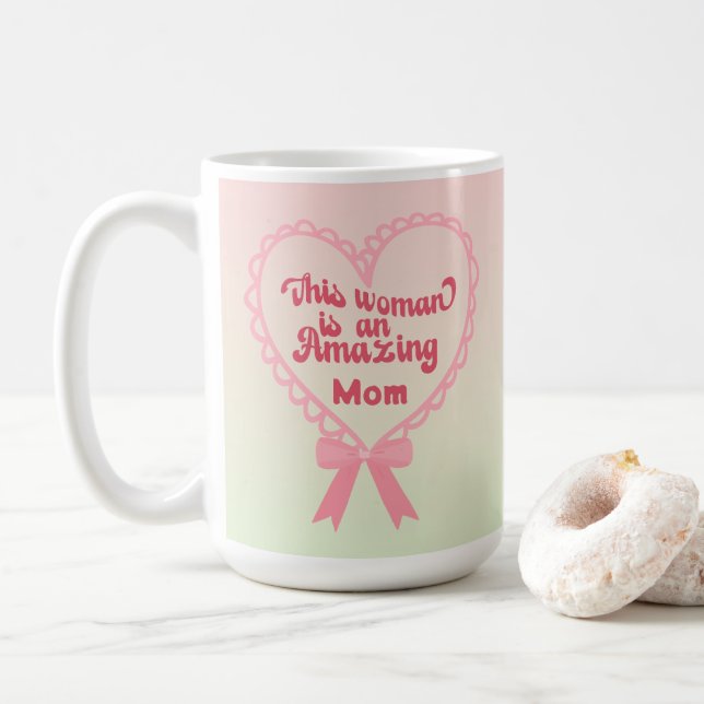 Fantastisk Mamma Nana Mors dag Rosa Kaffemugg (Med munk)