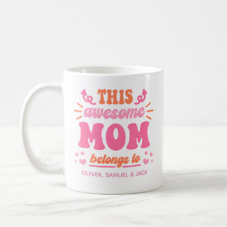 Fantastisk mamma rosa orange kaffemugg