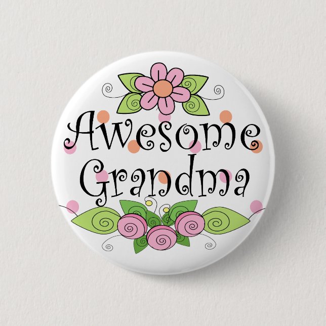 Fantastisk Mamma T-Shirt Knapp (Framsida)