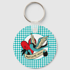 Fantastisk Mamma Tatto och Harlequin Nyckelring