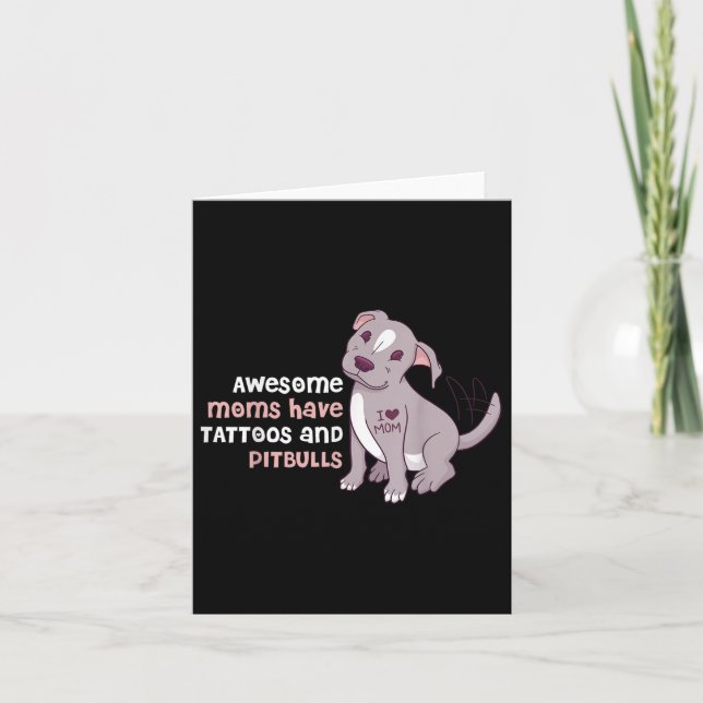 Fantastisk Mammor har tatueringar och tjurar Kort (Framsida)