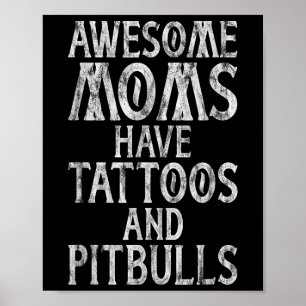 Fantastisk Mammor har tatueringar och tjurfäktning Poster