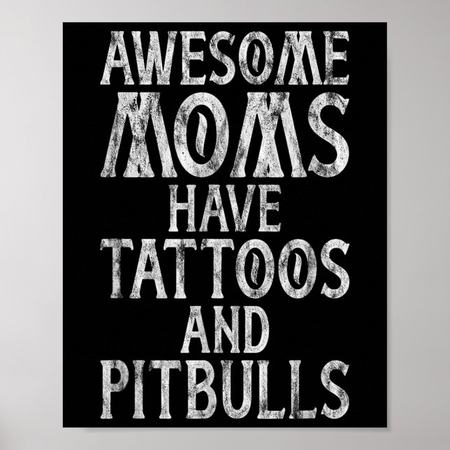 Fantastisk Mammor har tatueringar och tjurfäktning Poster (Framsidan)