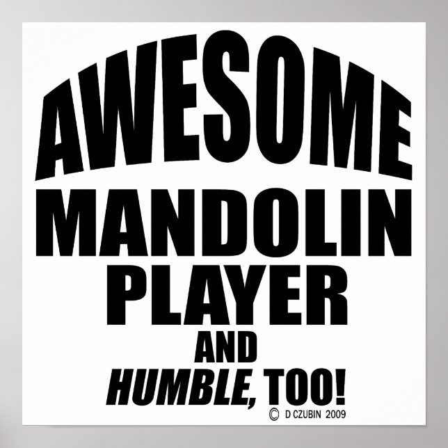 Fantastisk Mandolin Player Poster (Framsidan)