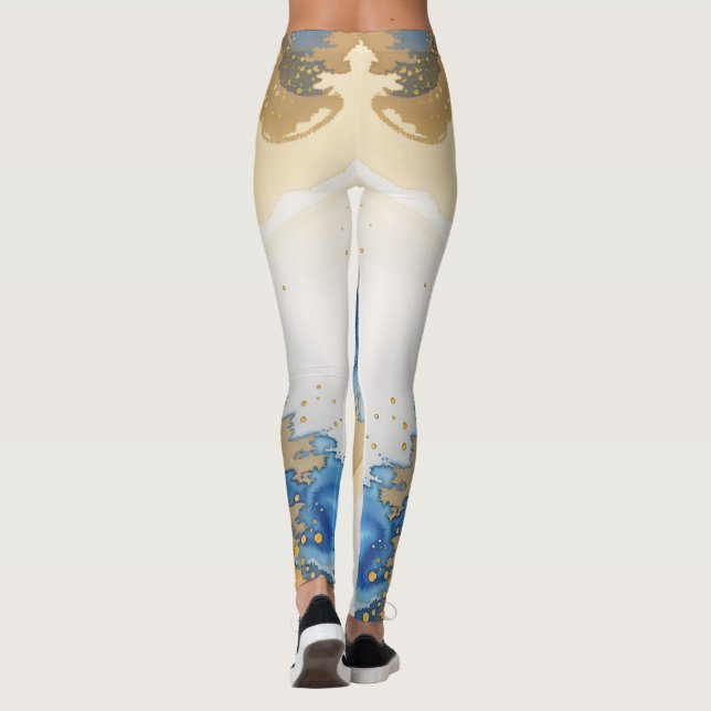 Fantastisk marble Design Leggings (Baksida)