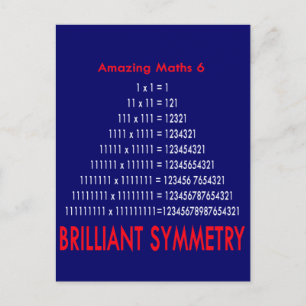 Fantastisk matematikserie 6 vykort
