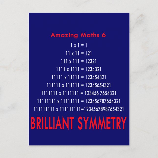 Fantastisk matematikserie 6 vykort (Framsida)