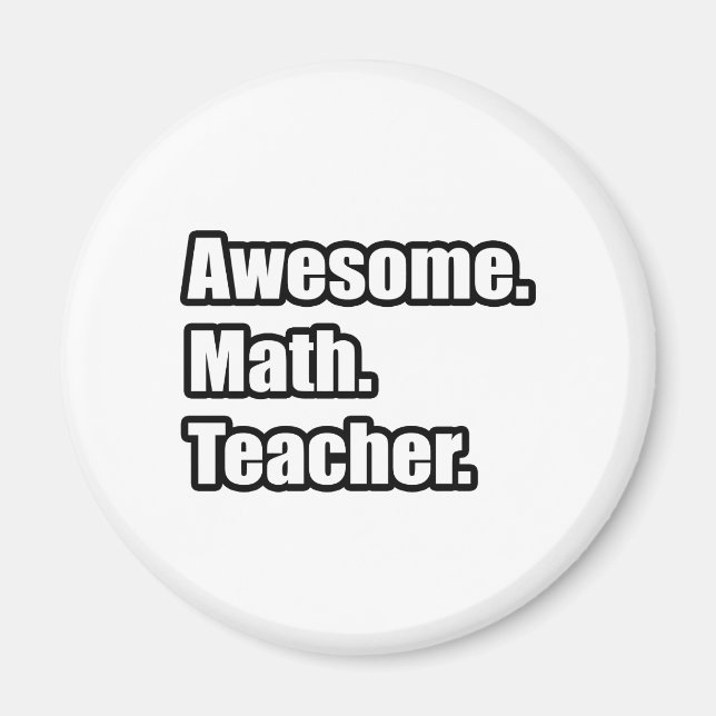 Fantastisk Math Teacher Magnet (Framsidan)