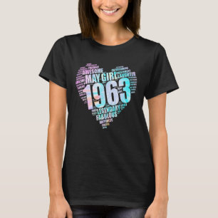 Fantastisk May Girl 1963 Fabulous Big Heart 59th B T Shirt