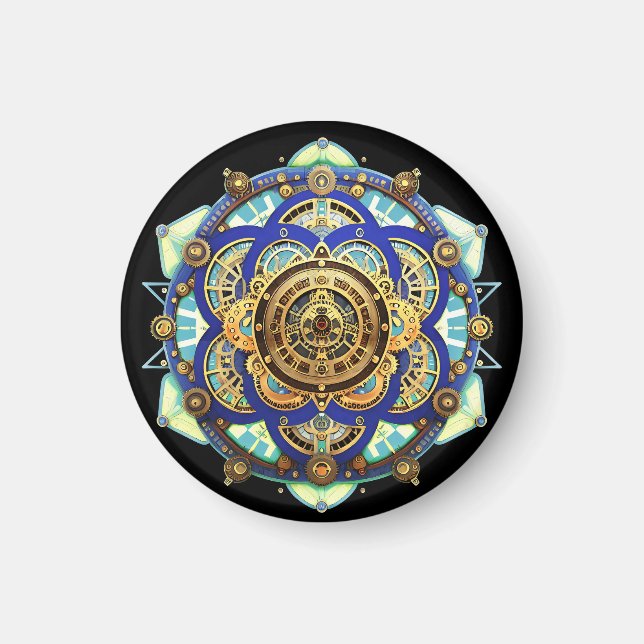 Fantastisk mekanisk klocka magnet (Framsidan)