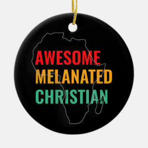 Fantastisk Melanated Christian Julgransprydnad Keramik