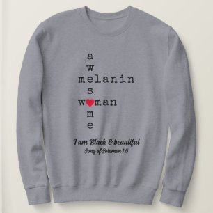FANTASTISK MELANIN WOMAN Anpassade Christian T Shirt