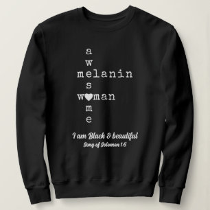 FANTASTISK MELANIN WOMAN Anpassade Christian T Shirt