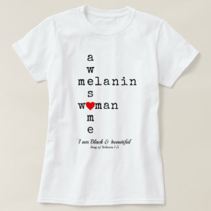 FANTASTISK MELANIN WOMAN Christian Scripture T Shirt
