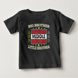 Fantastisk mellanbror - är stor och liten t shirt