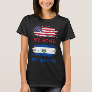 Fantastisk Mitt hem USA Mitt blood El Salvador Sal T Shirt