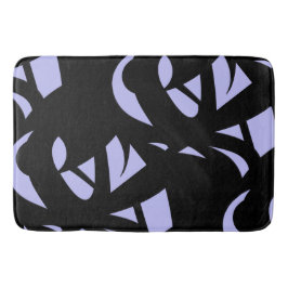 Fantastisk Modern Art Black och Lavender Badrumsmatta
