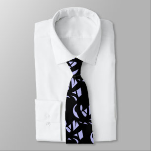 Fantastisk Modern Art Black och Lavender Slips