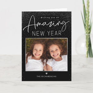 Fantastisk Modern Gott nytt år-fotokort Helgkort
