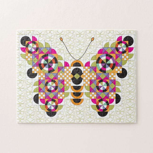 Fantastisk Monarch Butterfly Quilt Mönster Pussel (Horisontell)