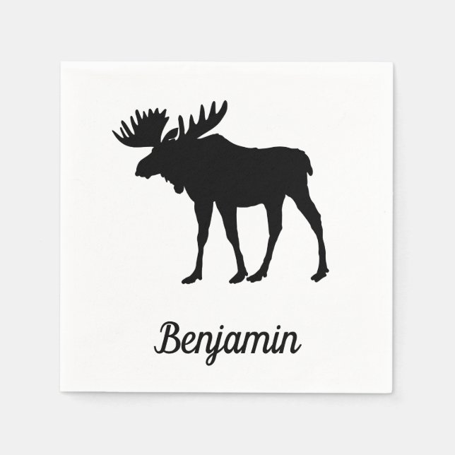 Fantastisk Moose Rustic Pappersservett (Framsidan)