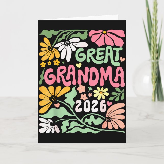 Fantastisk Mormor Est. 2026 Uppflyttad Till Fantas Kort (Framsida)